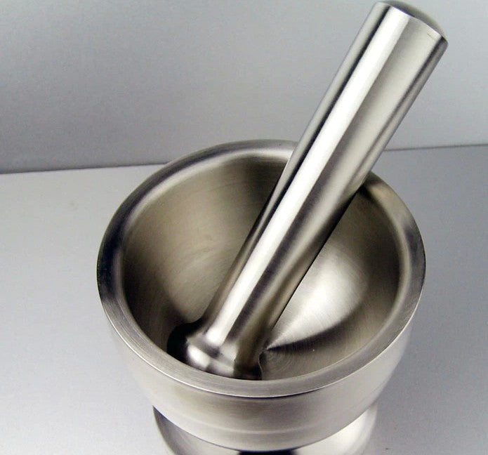 Stainless steel large garlic masher