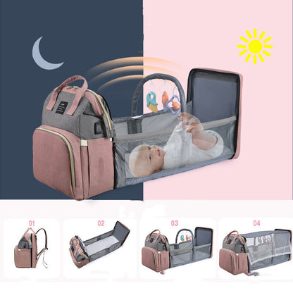 Large Capacity Mummy Crib Backpack