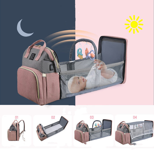 Large Capacity Mummy Crib Backpack