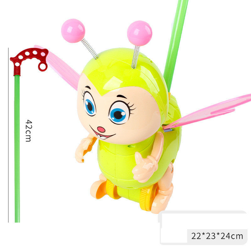 Baby Toddler Trolley Toy Single Pole Boy Girl Push Airplane Pegasus