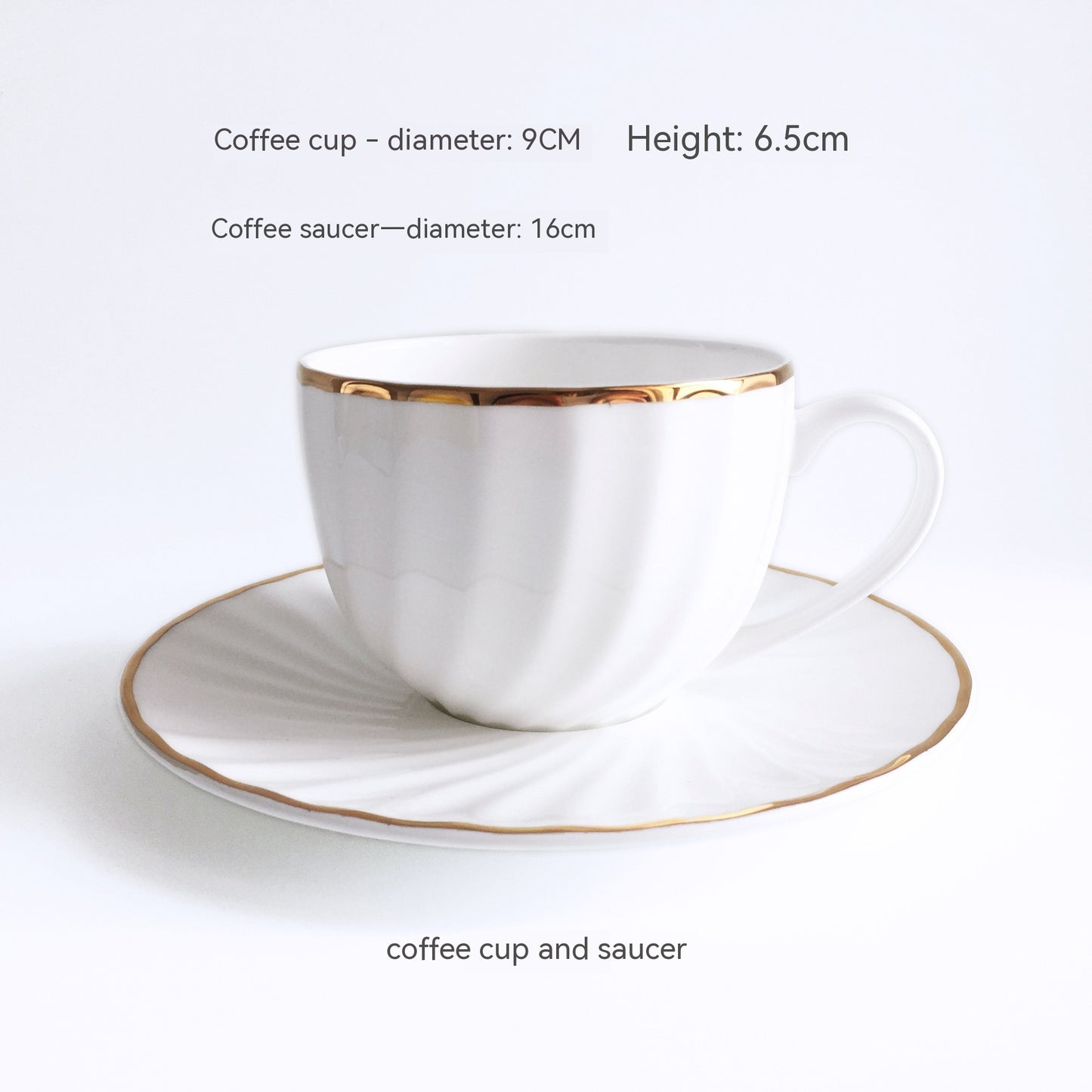 Golden Trim Bone China Western Cuisine Plate Household Dinner Plate Plate Dish Dishware Suit Combination Plate