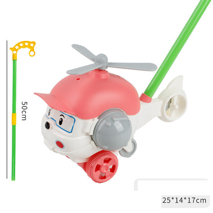 Baby Toddler Trolley Toy Single Pole Boy Girl Push Airplane Pegasus