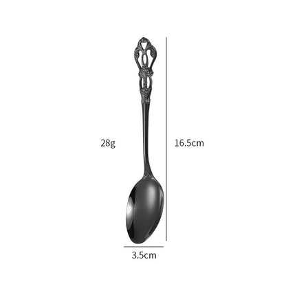 Stainless Steel Cutlery Spoon West Dinnerware Set Gold Plated