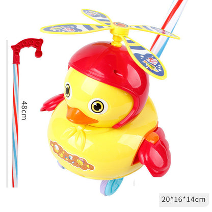 Baby Toddler Trolley Toy Single Pole Boy Girl Push Airplane Pegasus