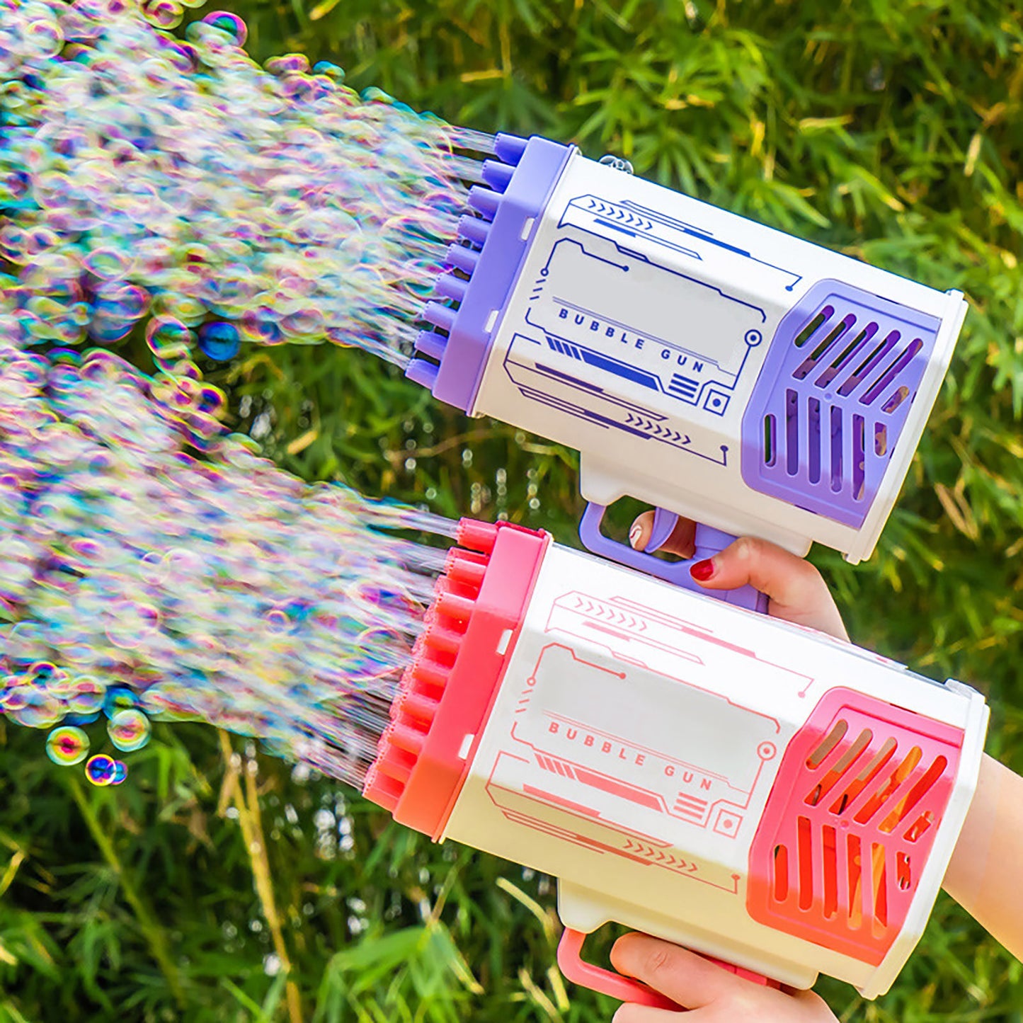 Bubble Gun Rocket with 69 Holes