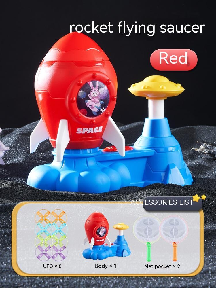 Rocket Foot Flying Saucer Toy Indoor Outdoor Catapult